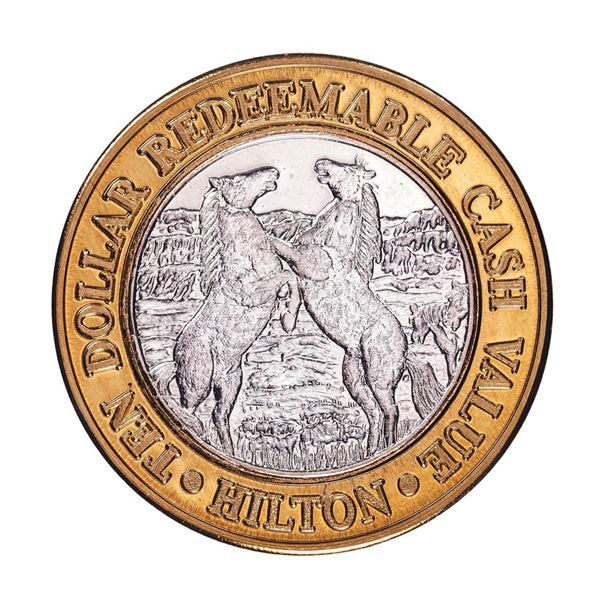 .999 Fine Silver Hilton Reno, Nevada $10 Limited Edition Gaming Token