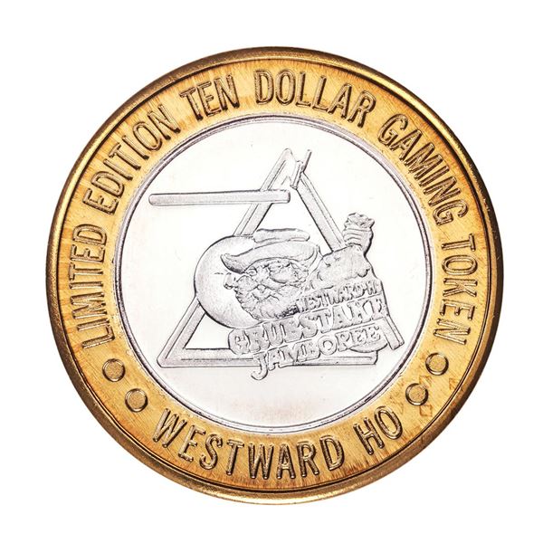 .999 Silver Westward Ho Casino Las Vegas $10 Casino Limited Edition Gaming Token