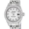 Image 1 : Rolex Ladies Stainless Steel White Diamond & Datejust Wristwatch