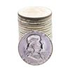 Image 1 : Roll of (20) Brilliant Uncirculated 1963 Franklin Half Dollar Coins