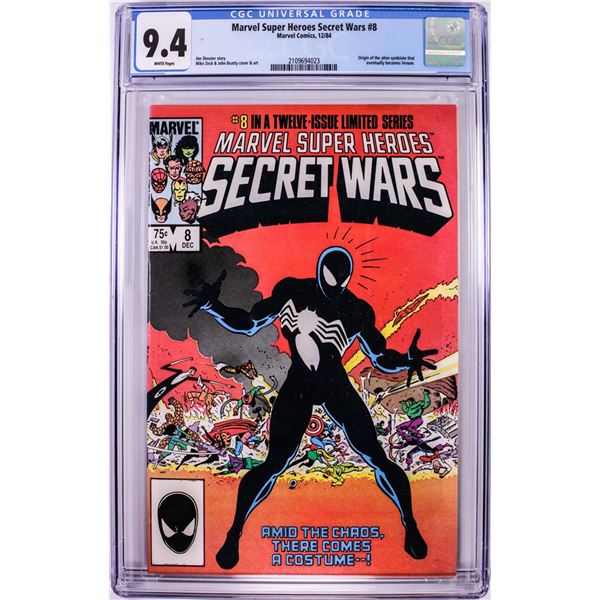 Marvel Comics Marvel Super Heroes Secret Wars #8 Comic Book 12/84 CGC 9.4