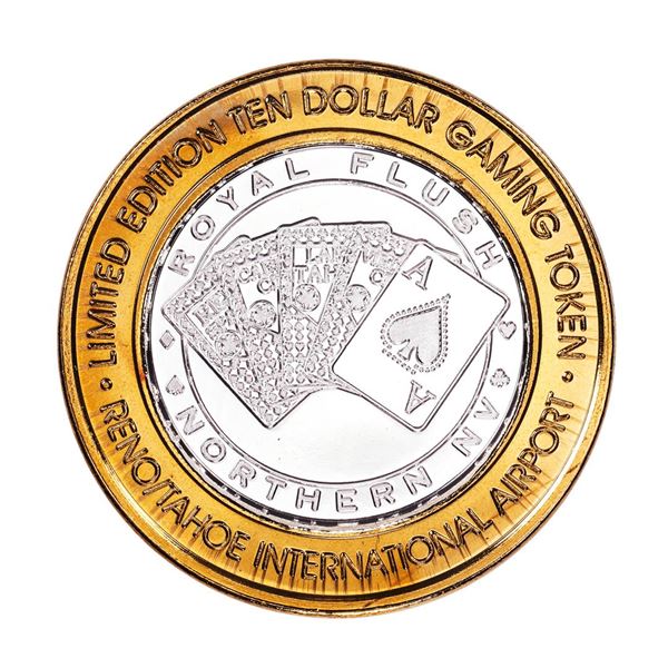 .999 Silver Fly RNO Reno Tahoe, Nevada $10 Casino Limited Edition Gaming Token