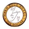 Image 2 : .999 Fine Silver Hard Rock Hotel & Casino Las Vegas $10 Limited Edition Gaming Token