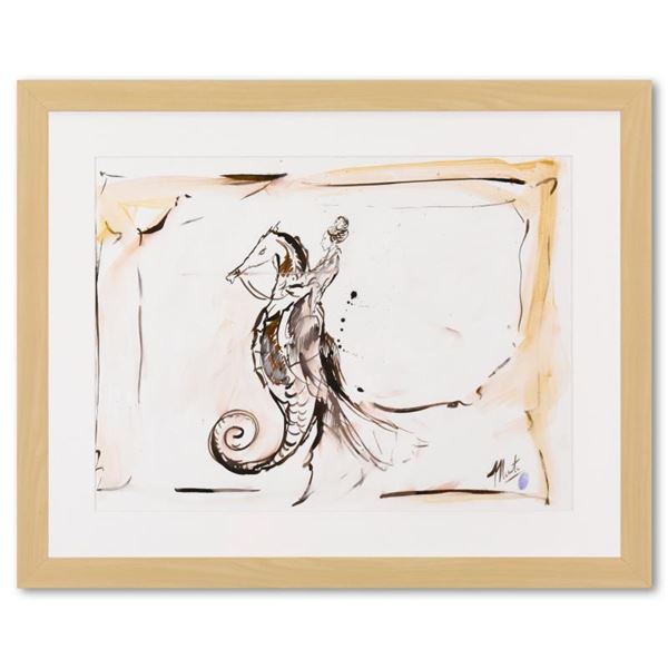 Marta Wiley Framed Original Mixed Media Painting, Hand Signed