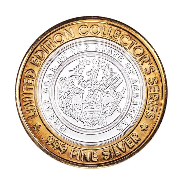 .999 Silver Horseshoe Bossier City, LA $10 Casino Limited Edition Gaming Token