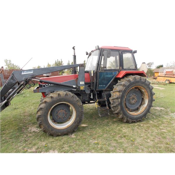 Case IH Model 1594 Tractor with Ezee On Front end Loader  - 3783 Hours Showing -  + Bale Fork Attach