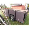 Image 1 : Transport Trailer 65" Wide x 99" L, with 34" high wooden sides, spare tire + light