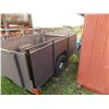 Image 3 : Transport Trailer 65" Wide x 99" L, with 34" high wooden sides, spare tire + light