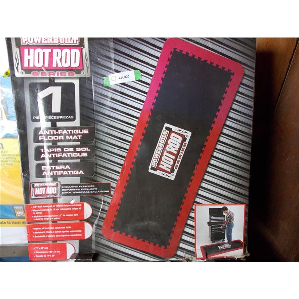 Hot Rod Four Piece Anti-Fatigue floor mat set - NEW in box