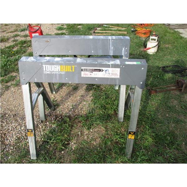2X The Money - toughbuilt 800lb folding metal sawhorses