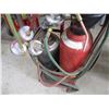 Image 2 : acetylene tanks with cart