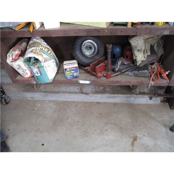 wood vice, utility tire + misc