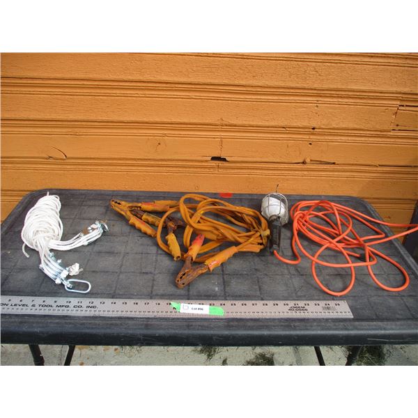 Pulley system? trouble light, booster cables