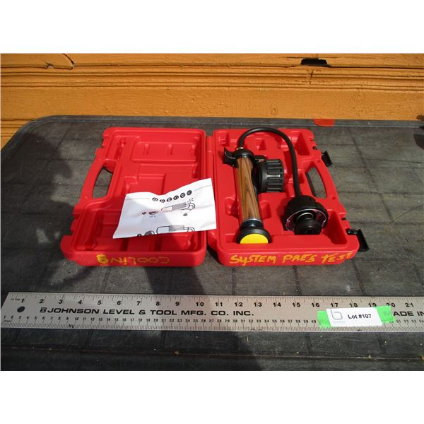 cooling system pressure test kit in case