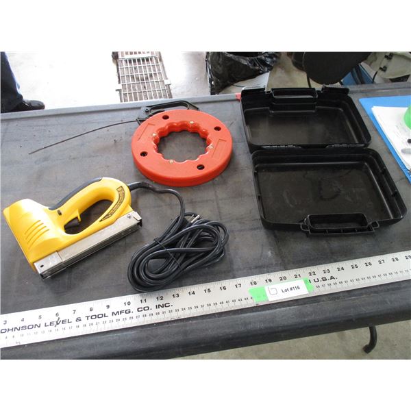 Arrow electric staple + nail gun - fish line snake
