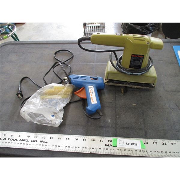 Black n Decker Sander, plus glue gun