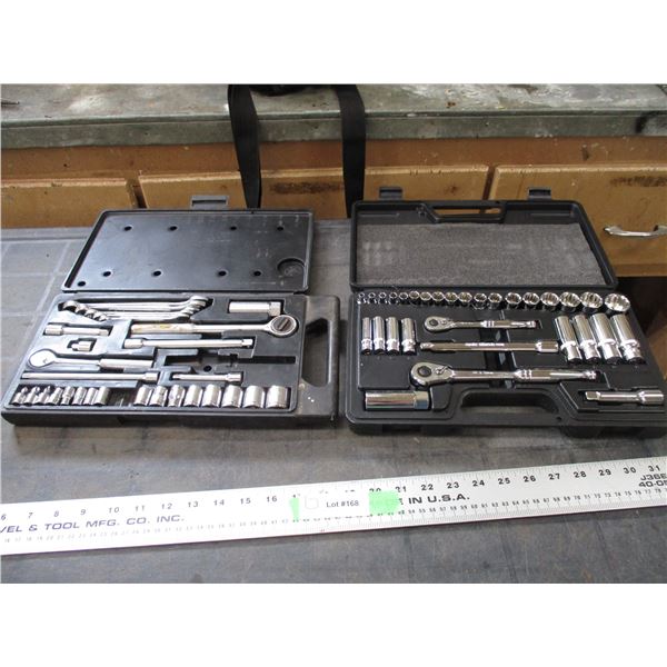 SAE/Metric Socket + Ratchets in cases