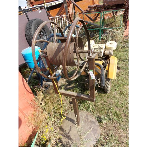 Custom Metal Garden Hose Roller Stand