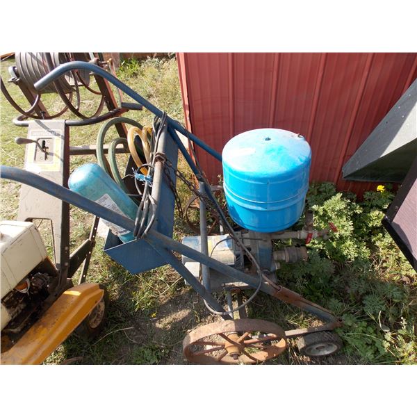 Custom Two-Wheeled Water Pump Cart