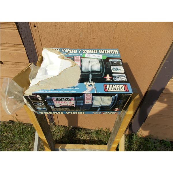 Champion 2000 LB Power Winch NEW in box
