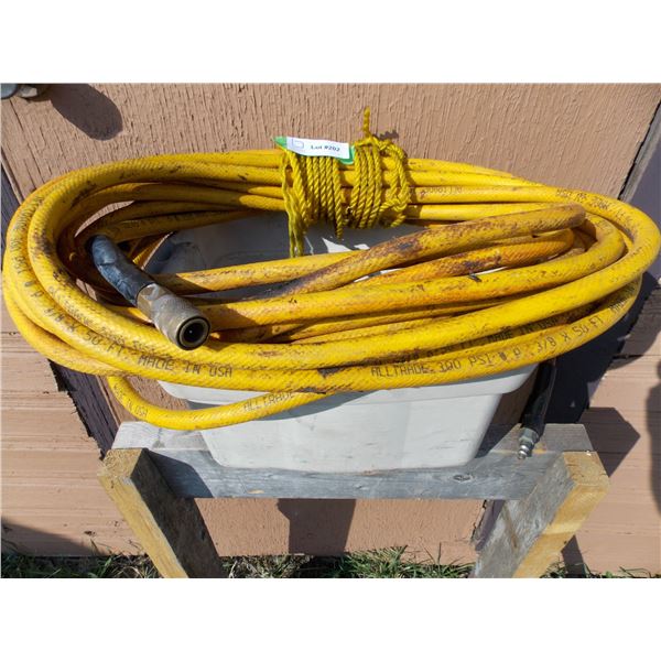 Roll of Air Hose and Hydraulic Line