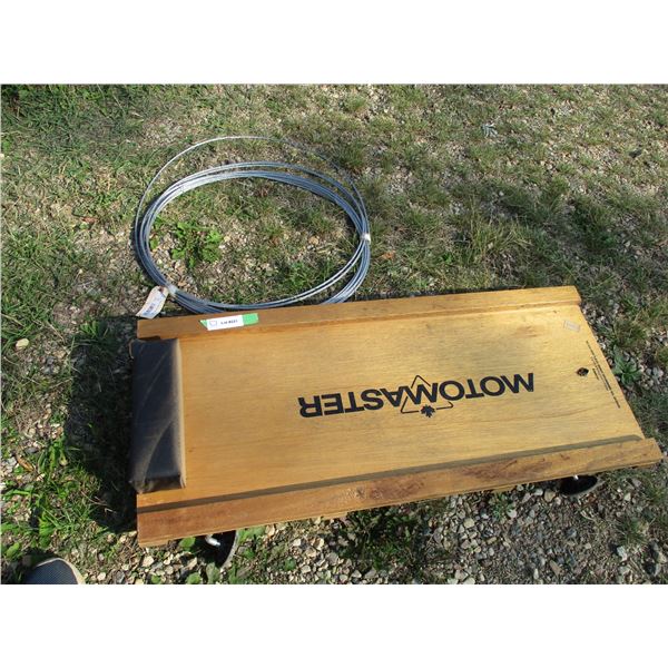 creeper + 3/16 galvanized aircraft cable