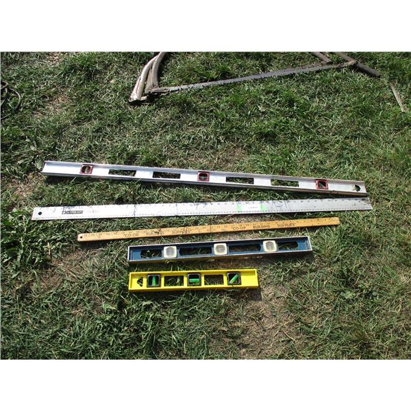 levels, measuring sticks