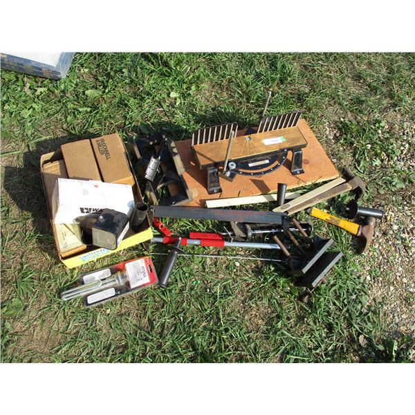 mitre box, vice + misc