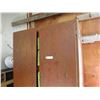 Image 2 : wood 2 door wardrobe (NO Contents - comes empty) 37"x21"x77"H