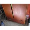 Image 3 : wood 2 door wardrobe (NO Contents - comes empty) 37"x21"x77"H