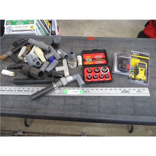 LAN Scout Jr. Tester, Pipetite metric sockets, brake control, misc