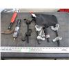 Image 1 : metal clamps, hammer, air die grinder, air ratchet