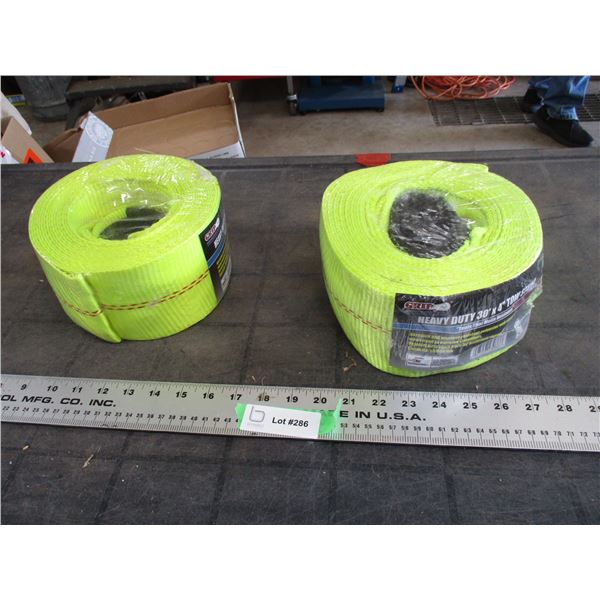 2X The Money - Heavy Duty 30x4 tow straps