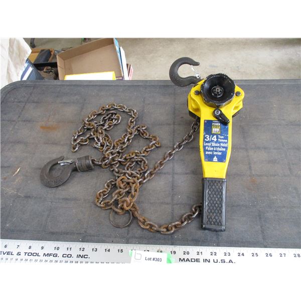 Powerfist 3/4 ton chain hoist