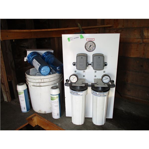 Water filtering system + misc
