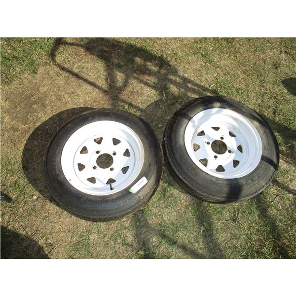 2X The Money - trailer tires + rims 4.8-12 4 bolt