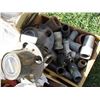 Image 3 : Box of ABS fittings, center caps, pressure system ceptic tank related, misc