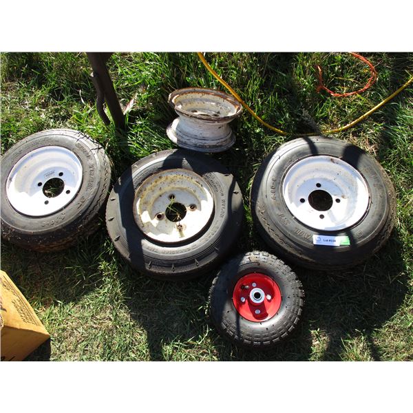 4 tires + rims plus 1 rim