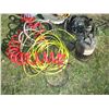 Image 4 : Air hose, sump pump, plastic nozzles, misc with plastic tote