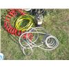 Image 5 : Air hose, sump pump, plastic nozzles, misc with plastic tote
