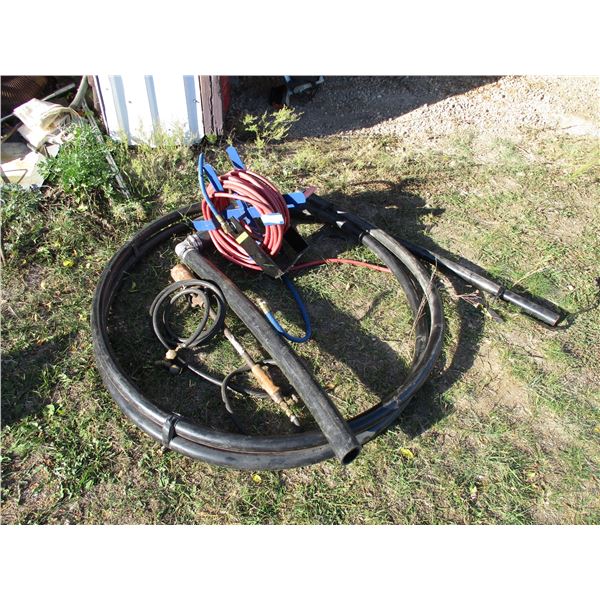 Air hose, water line, tiger torch head