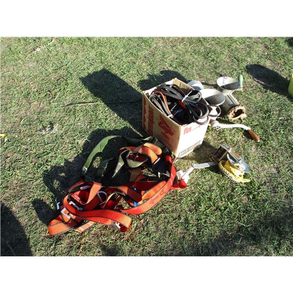 Harness, meat grinders parts + misc