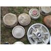 Image 2 : Lot of vintage hubcaps