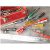 Image 2 : Metal tool box with misc screwdrivers