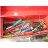 Image 3 : Metal tool box with misc screwdrivers