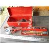 Image 1 : Metal tool box with soldering related tools