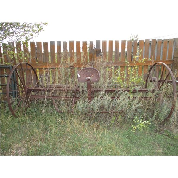 vintage horse rake