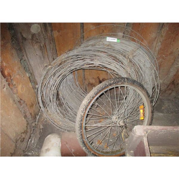 electric wire, bike tire