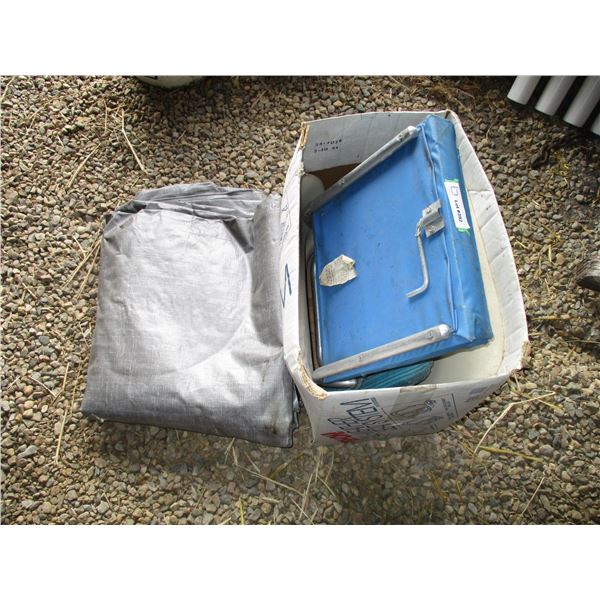 tarp + 2 boat seats