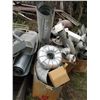 Image 4 : storage box with galvanized fitting, ductwork (large lot)